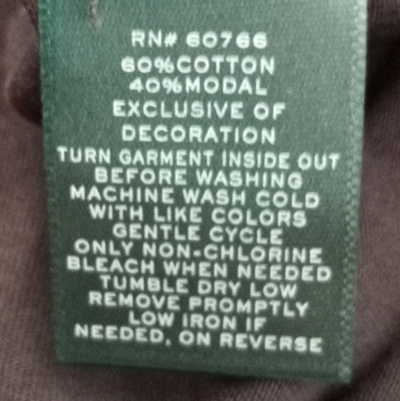 Lauren Ralph Lauren Women's Large Black Button-Down Loungewear Gown - Picture 6 of 6